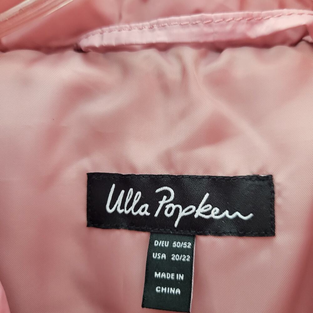 Ulla Popken Pink Long Puffer Vest Size 20/22 91625-Clo2 - Picture 3 of 6